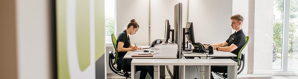 Kollegen im Vertriebsbüro von geoCapture