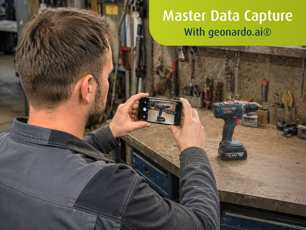 Master data acquisition with geonardo.ai® in application