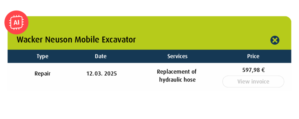 AI invoices in the geoCapture portal
