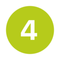 Grüner Kreis mit weißer Zahl 4 – Schritt 4 innerhalb einer Prozessdarstellung oder Anleitung im geoCapture-System.