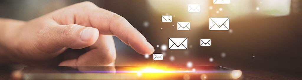 Newsletter registration header