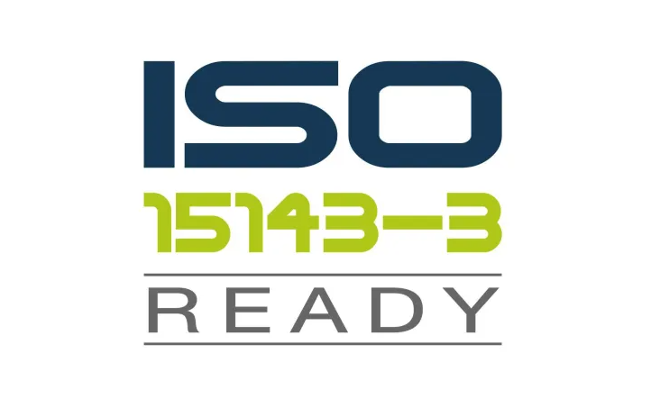 Logo mit der Aufschrift ISO 15143-3 Ready