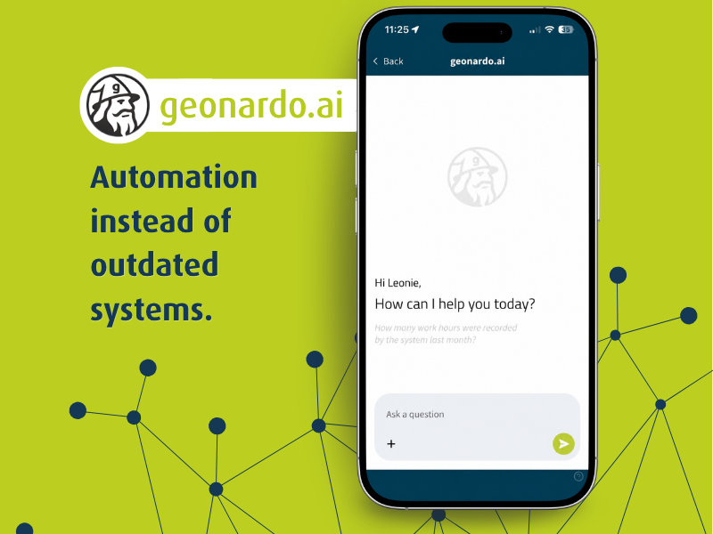 geonardo.ai in use at geoCapture in time recording